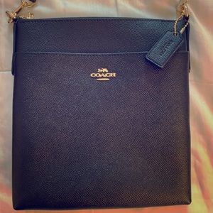 Coach Leather Crossbody Messenger Bag